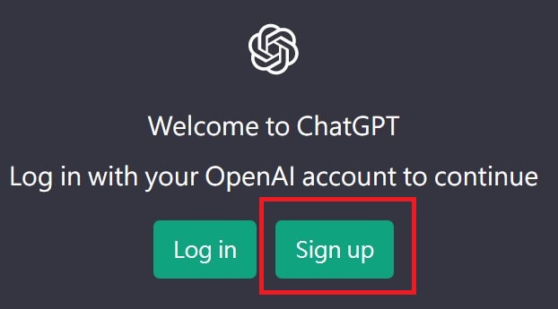 ChatGPT：開始註冊